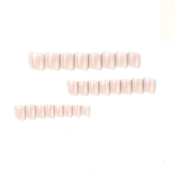 RAGUPEL 2026 New Extra Short Press on Nails French Gradient Fake Nails Small Acrylic Nails Petite False Nails with Nude Designs Best Press on Nails Gloss Artificial Nails for Women Girls Manicure
