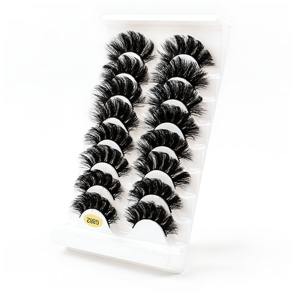 RAGUPEL 2026 New Eyelashes False Eyelashes Fluffys 8D Faux Minks Lashes Cat-Eye Wispy Lashes 8 Pairs Pack Dramatic Long Thick Volume Fake Eye Lashes Multipacks for Party, Wedding, Photoshoot, Cosplay