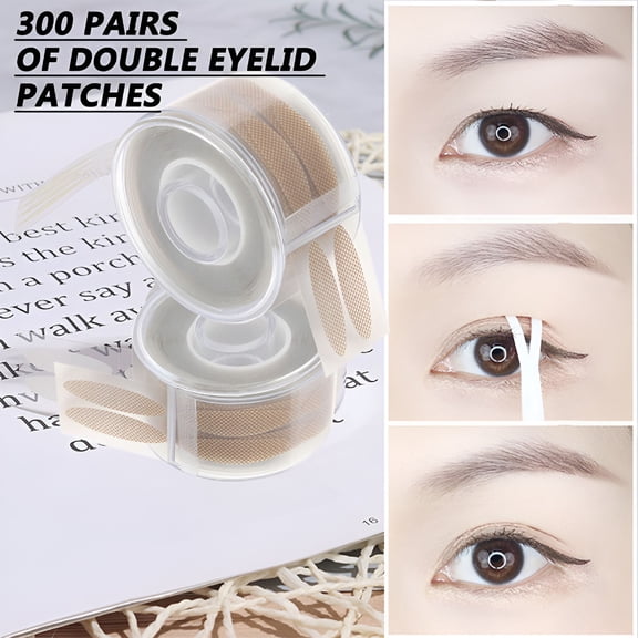RAGUPEL 2026 New Eyelid Lift, 600Pairs Invisible Eyelid Lifter Strips Kit, Double Eye Lid Lifters Tape, Self-Adhesive Invisible Double Eyelid for Home, Travel, Salon (2Skin L)