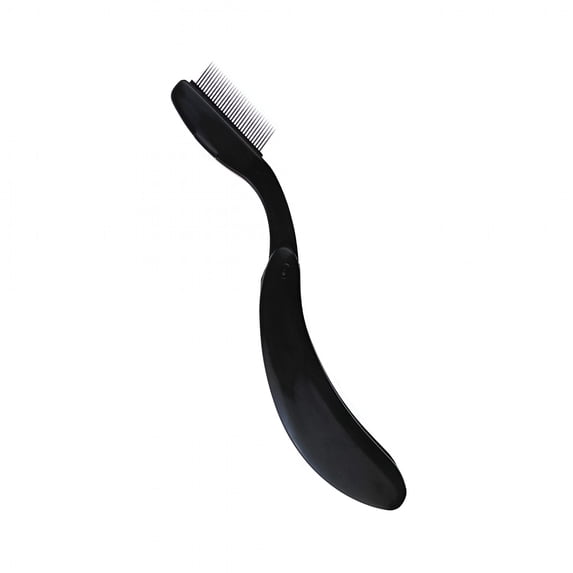 RAGUPEL 2026 New Folding Eyelash Comb Eyelash Separator Curler Portable Stainless Steel Teeth Eyebrow Comb Cosmetic Tool(Black), for Eyelash Grooming, Eyebrow Shaping, Makeup, Beauty Routines, Travel