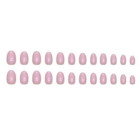 RAGUPEL 2026 New Glue on Nails for Women,Ellipsoid Short Square Press on Nails,Not Fall Off Stick on Nails for Women, for Everyday Wear, Quick Manicures, Parties, Events, Travel
