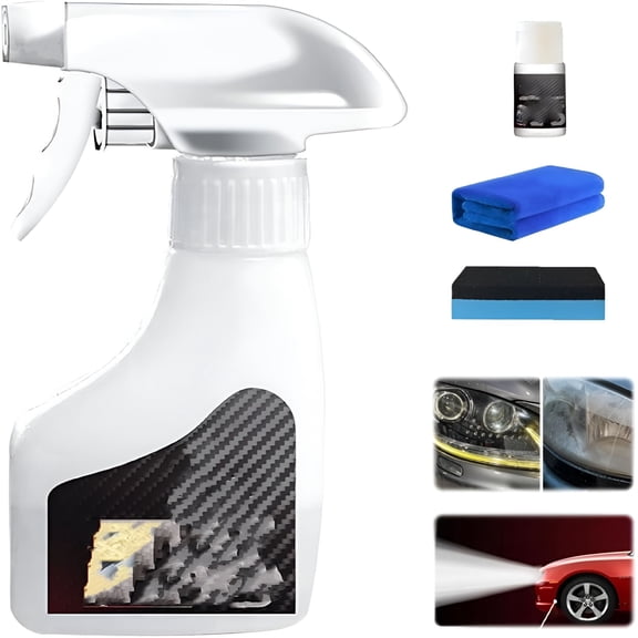 RAGUPEL 2026 New Headlight Rejuvenator,Headlight Refurbishment Kit,Removal for Yellowing Cloudy Headlamp Restoration Cleaner,With Towel and Sponge,Suitable for All Vehicles