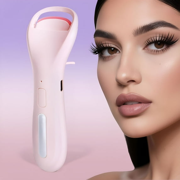 RAGUPEL 2026 New Heated Eyelash Curler,Rechargeable Electric Eyelash Curler,Double-Curved Design and 2 Adjustable Temperature Settings-A Safe and Gentle Heated Eyelash Curler for Natural Curls