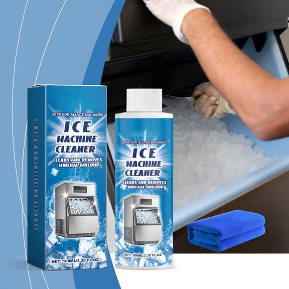 RAGUPEL 2026 New Ice Machine Cleaner and Descaler,Nickel-Safe Ice Maker Cleaner,Fridge Freezer Refrigerator Cleaning Freshener,Fast Removal Machine Clean