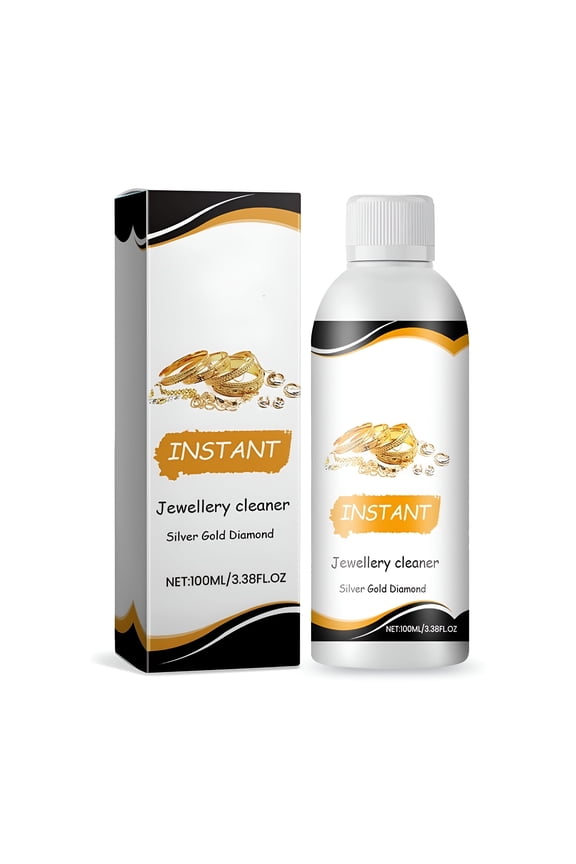 2026 New Jewelry Cleaner Solution,Ultrasonic Jewelry Cleaner Solution Concentrate,Liquid Effective Solution for Cleaning Diamond,Rings,Silver Earrings,Jewelry,Glasses,Braces,100Ml