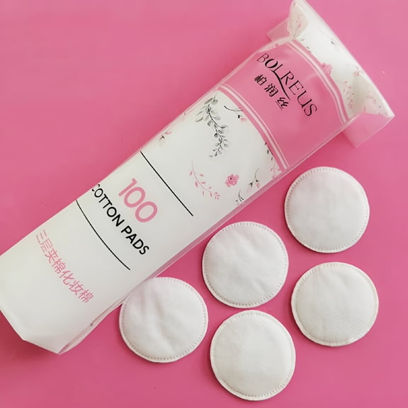 RAGUPEL 2026 New Makeup Cotton Pads Makeup Remover Cotton Pads Triple Oval Pad Cotton Pads for Face 100