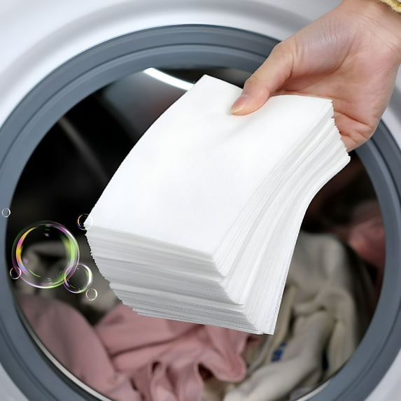 RAGUPEL 2026 New Mite-Removing Laundry Tablets Anti-Staining Sheets for Bright Colors for Washing Machine,Laundry,Clothes,Bedding,Towels