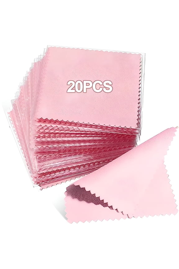 2026 New Polishing Cloths, Bulk Pack, for Silver, Gold, Brass and Copper Jewellery, Polishing Cloths to Keep the Shine of Your Jewellery (Pack of 20) for Home, Jewelry Care, Gift, Daily Use
