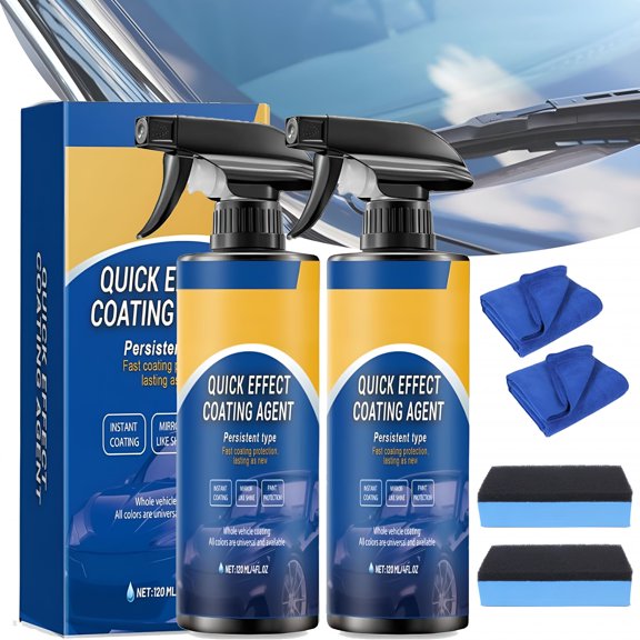 RAGUPEL 2026 New Quick Effect Car Coating Spray 2 Pack,Waterless Wash Polish,Paint Protection and Glass Cleaner for Car Maintenance,Detailing,Cleaning,Protection,Vehicle Care
