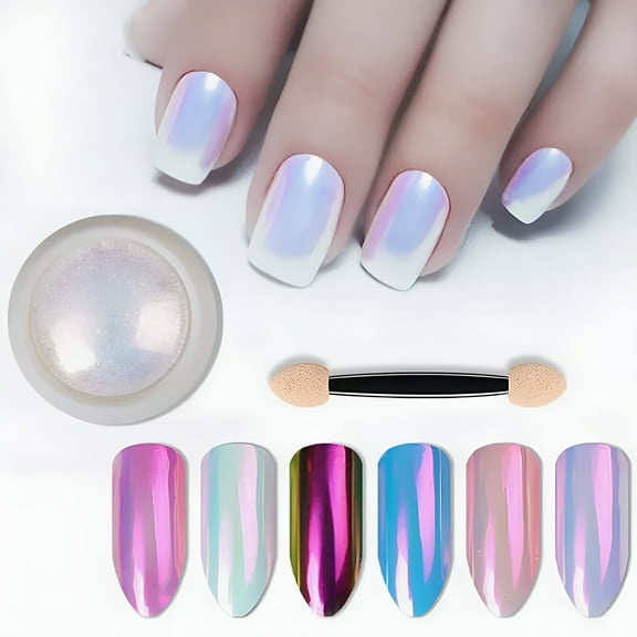 RAGUPEL 2026 New Rainbow Chrome Nail Powder Aurora Effect Mirror Unicorn Nail Art Powder Shiny Iridescent Nail Pigment for Nails,Art,Diy Designs,Professional Salon,Special Occasions.