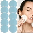 thumbnail image 1 of RAGUPEL 2026 New Reusable Makeup Remover Pads 10 Pieces Soft Organic Cotton Rounds with Washable Drawstring,Light Blue Beauty Equipment,One Size,10X Blue Makeup Remover Puff, 1 of 5