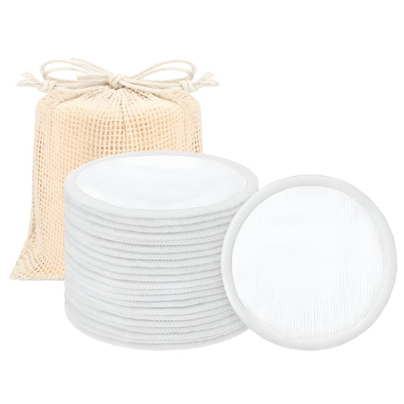 RAGUPEL 2026 New Reusable Makeup Remover Pads,Washable Eco-Friendly Natural Bamboo Cotton Rounds for All Skin Types