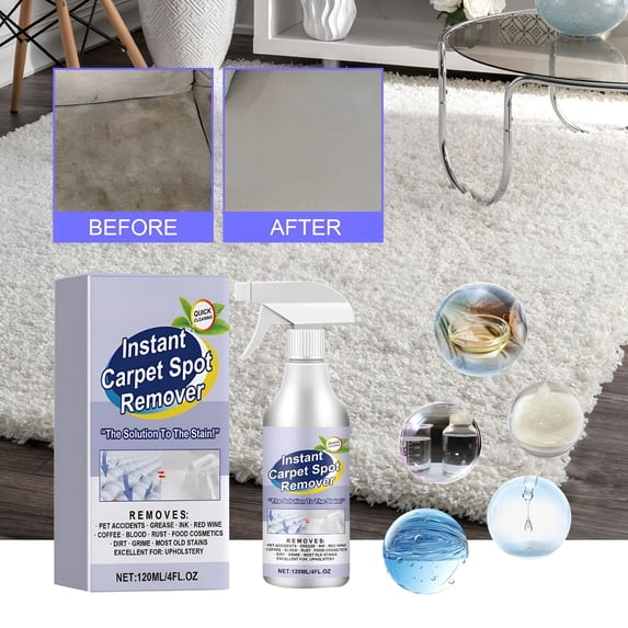 RAGUPEL 2026 New Stain-Removing Laundry Dry-Cleaning Spray,Natural Stain Remover for Clothes,But Also Can Be Used to Clean Sofas,Carpets,Car Seats (120Ml)