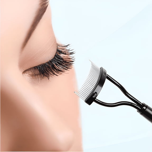RAGUPEL 2026 New Steel Needle Eyelashes Separator Comb,Eye Lash Brush Women Beauty Makeup Tool,Make Your Eyelashes More Natural and Smooth Black