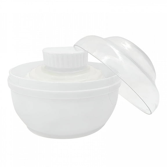 RAGUPEL 2026 New Storage Body Powder Container Large Fluffy Body After Bath Powder Case Body Villus Powder Puff Box Makeup Cosmetic Talcum Powder Container with Hand Holder