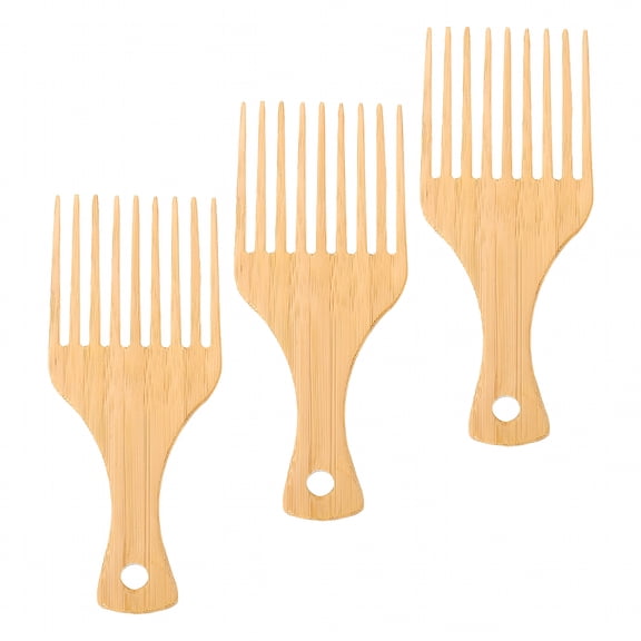 RAGUPEL 2026 New Styling Comb Hair Picks for Men Male Combs Bamboo Gifts Father'S Braids Accessories Man 3 Pcs for Grooming, Braiding, Styling, Barber, Home, Travel