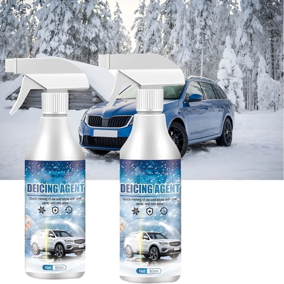 RAGUPEL 2026 New Windshield Deicing Spray,Instantly Melts Ice & Winter Frost for Car Windshields,Snow Melting Spray,Snow Melting Defrost Liquid for Car Window Cleaner