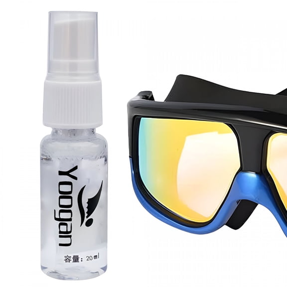 RAGUPEL 20Ml Swimming Goggles Anti-Fog Spray Diving Glasses Lens Mist Defogging Spray Swimming Accessories Also for Ski Goggles Mirror Swim Goggles Defogger Bottle Anti Fog Spray for Swim Goggles
