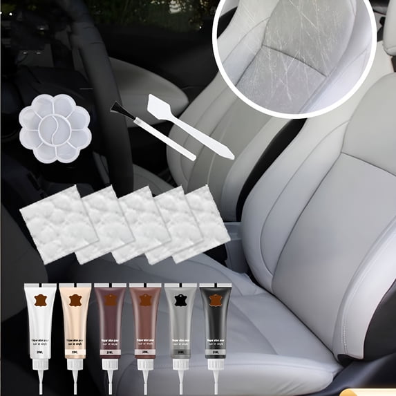 RAGUPEL 20g Leather Repair Filler Gel,Leather Repairs for Car Seat Vinyl Repair Kit,A Set Of Leather Repair Tools,Multifunctional Leathers Repair Kits for Car Seat Couch and Jacket Repair Kit
