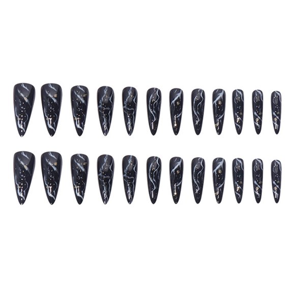 RAGUPEL 24 Pcs Acrylic Press on Nails,Fashionable & Versatile Designs Press on Nails,Skin-Friendly Material Does Not Fall Off Easily Nail Tips Square,Style45