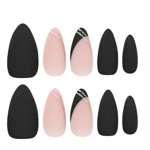 RAGUPEL 24 Pcs Nails Press Ons Waterproof Kids Nail Kit Comfortable and Light Strong Adhesion Nail Tip Combination