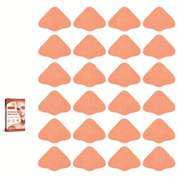 RAGUPEL 24 Pcs Nose Patch, Sun Protection Summer Nose Patch Outdoor Sunblock Guards Nose Cover UV Stickers for Sunscreen Golf Nose Bandage, for Men Women Exposure Tanning