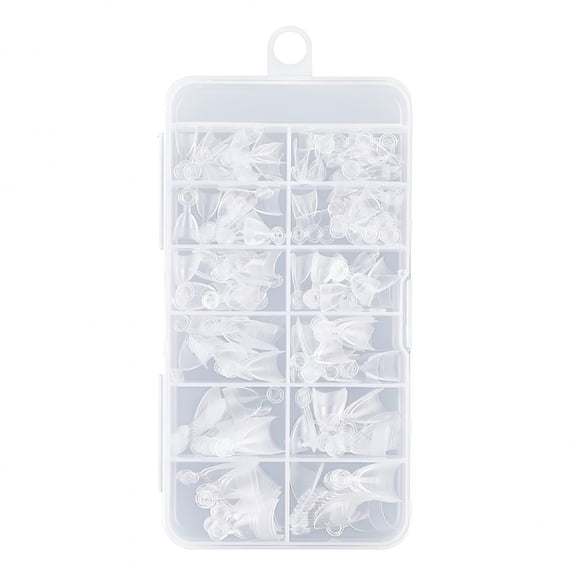 RAGUPEL 2026 New 240 Pcs Almond Half Cover Tips Clear Nail Tips Soft Gels Tips for Nail Salons for Home, Salon, Spa, Travel