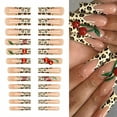 thumbnail image 1 of RAGUPEL 24Pcs Glue on Nails for Women,3D Cherries Square Nails,Leopard Print Best Press on Nails,Press on Nail Suitable for Parties,Gatherings and Photo Shoots,Style2, 1 of 7