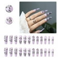 thumbnail image 1 of RAGUPEL 24Pcs Glue on Nails for Women,Butterfly Press on Nails Coffin,Glossy Design Cute Press on Nails,Nails Press Ons Suitable for Parties,Gatherings and Photo Shoots,Style3, 1 of 7