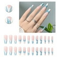 thumbnail image 1 of RAGUPEL 24Pcs Glue on Nails for Women,Hand-Drawn Lines Coffin Press on Nails,Matte Surface Long Nails,Fake Nails with Designs for Parties,Gatherings and Photo Shoots,Style1, 1 of 7
