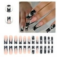 thumbnail image 1 of RAGUPEL 24Pcs Glue on Nails for Women,Hand-Drawn Lines Square Nail Tips,3D Heart Star Cute Press on Nails,Nails Press Ons for Party,Daily Life,Taking Pictures,Dating,Style1, 1 of 7