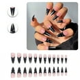thumbnail image 1 of RAGUPEL 24Pcs Glue on Nails for Women,Hand-Drawn Lines Stiletto Press on Nails,Glossy Design Long Nails,Fake Nails with Designs for Daily Life,Photo Shoots,Dating and Gatherings,Style1, 1 of 7