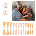 thumbnail image 1 of RAGUPEL 24Pcs Glue on Nails for Women,Hand-Drawn Lines Stiletto Press on Nails,Matte Finish Fake Nails,Fake Nails with Designs for Dating,Party,Taking Pictures,Daily Life,Style3, 1 of 7