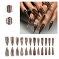 thumbnail image 1 of RAGUPEL 24Pcs Glue on Nails for Women,Leopard Pattern Stiletto Press on Nails,Reusable Nails Press On,Press on Nails for Photography,Red Carpet and Stage,Style2, 1 of 7