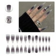 thumbnail image 1 of RAGUPEL 24Pcs Glue on Nails for Women,Matte Finish Stiletto Press on Nails,3D Heart Long Nails,Nails Press on for Daily Life,Gatherings and Photo Shoots,Style3, 1 of 7