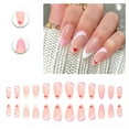 thumbnail image 1 of RAGUPEL 24Pcs Glue on Nails for Women,Red Heart French Tip Press on Nails,Glossy Almond Nails,Full Cover Nail Tips for Daily Life,Dating and Gatherings,Style2, 1 of 7