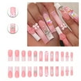 thumbnail image 1 of RAGUPEL 24Pcs Glue on Nails for Women,Silver Decoration Square Press on Nails,Dimensional Bow Best Press on Nails,Nails Press Ons for Daily Life,Dating,Gatherings and Photo Shoots,Style2, 1 of 7