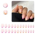 thumbnail image 1 of RAGUPEL 24Pcs Glue on Nails for Women,White Flowers Almond Shaped Press on Nails,Glossy Design Nail Tips Square,Cute Nails for Daily Life,Dating and Gatherings,Style2, 1 of 7