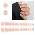 thumbnail image 1 of RAGUPEL 24Pcs Glue on Nails for Women,White Short French Tip Press on Nails,Bright Surface Press on Nails,Press on Nails Short for Workplace,Daily Life,Wedding,Style1, 1 of 7