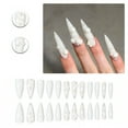 thumbnail image 1 of RAGUPEL 24Pcs Glue on Nails for Women,White Stiletto Press on Nails,3D Flower Design False Nails,Best Press on Nails for Party,Daily Life,Taking Pictures,Dating,Style2, 1 of 7