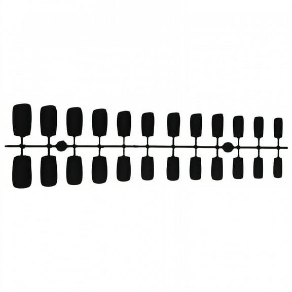 RAGUPEL 24Pcs Glue on Nails for Women,Black Press on Nails Short,Matte Finish Stick on Nails,Cute Press on Nails for Daily Life,Style1