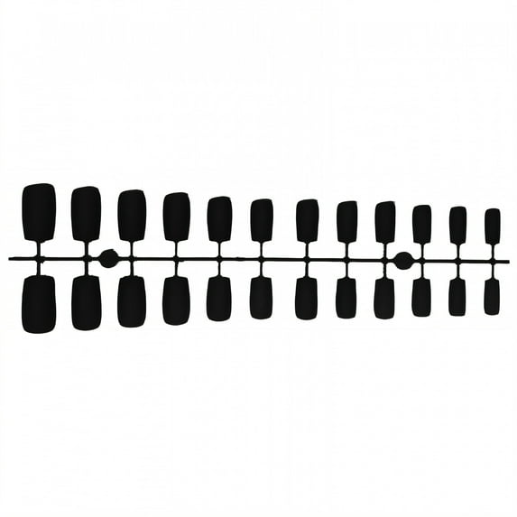 RAGUPEL 24Pcs Glue on Nails for Women,Black Press on Nails Short,Matte Finish Stick on Nails,Cute Press on Nails for Daily Life,Style1