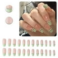 thumbnail image 1 of RAGUPEL 24Pcs Glue on Nails for Women,Crystal Embellished Coffin Nails Tips,Glossy Long Press on Nails,Stick on Nails for Women and Girls,Style1, 1 of 7