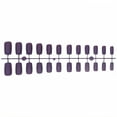 thumbnail image 1 of RAGUPEL 24Pcs Glue on Nails for Women,Dark Purple Short Nail Tips,Matte Finish Nails Press On,Nail Press Ons for Daily Life,Style1, 1 of 7