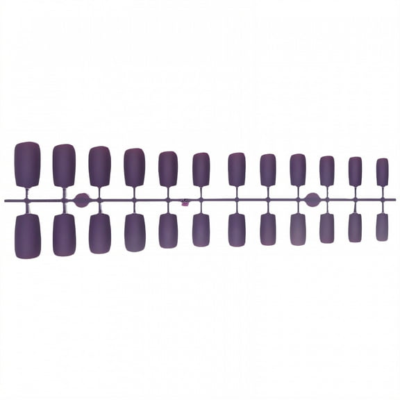 RAGUPEL 24Pcs Glue on Nails for Women,Dark Purple Short Nail Tips,Matte Finish Nails Press On,Nail Press Ons for Daily Life,Style1