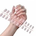 thumbnail image 1 of RAGUPEL 24Pcs Glue on Nails for Women,Light Pink Short Fake Nails,Matte Design Full Cover Nail Tips,Nails Press Ons for Daily Life,Style2, 1 of 7