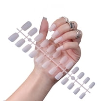 RAGUPEL 24Pcs Glue on Nails for Women,Light Pink Short Nails Press On,Matte Finish Presson Nails for Women,Full Cover Nail Tips for Daily Life,Style1
