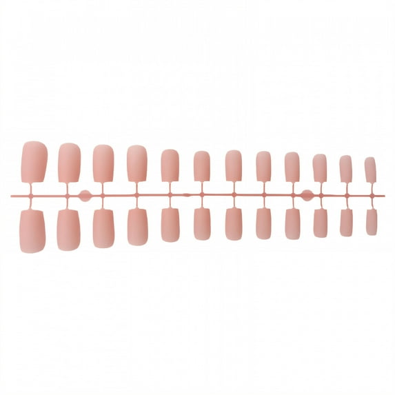 RAGUPEL 24Pcs Glue on Nails for Women,Pink Nail Tips Short,Matte Surface Nail Tips Square,Best Press on Nails for Daily Life,Style3