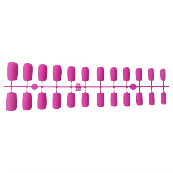 RAGUPEL 24Pcs Glue on Nails for Women,Rose Red Nail Wraps for Short Nails,Matte Finish Nail Tips Square,Press on Nail for Daily Life,Style1