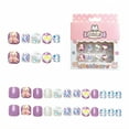 thumbnail image 1 of RAGUPEL 24Pcs Press on Nails for Kids,Exquisite Three-Dimensional Heart Pattern Fake Nails for Kids,Firmly Worn Kids Nails Set for Girls,Style1, 1 of 6